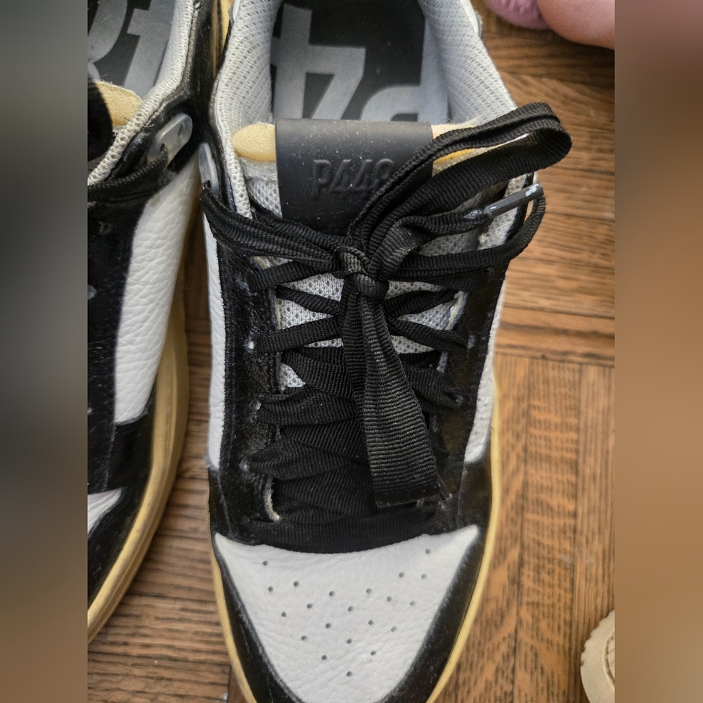 P448 Black and White Sneakers